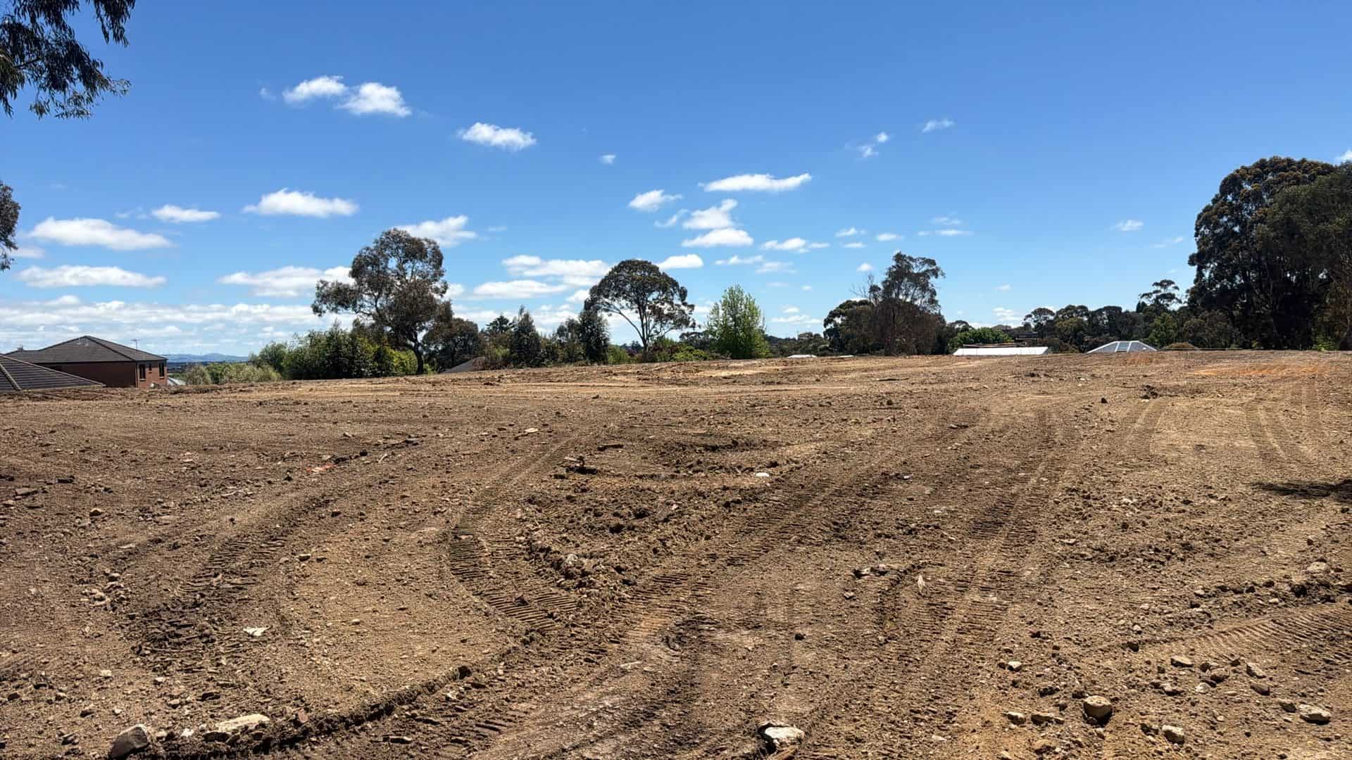 Fully cleared and levelled site at 207 Walker St, Ballarat North after demolition by Digga Group